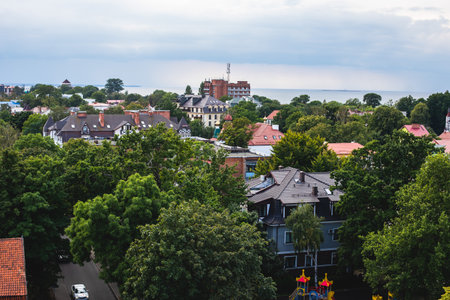 View of a Zelenogradsk, former Cranz, coastal resort, Zelenogradsky District, Kaliningrad Oblast,...