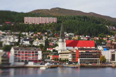 View of Molde city, Norway, More og Romsdal County, Romsdal Districtの写真素材