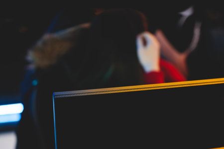 Cyber sport e-sports tournament, team of professional gamers, gamer's hands on mouse and keyboard,...