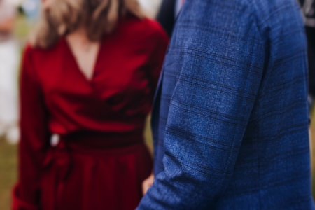 High school graduates dancing on prom, waltz and classical ball slow dance in dresses and suits on school graduation party, boys and girls ballroom dancers, couples dance quadrille, polonaiseの写真素材