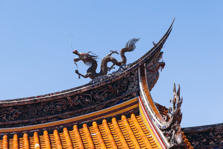 Confucius shrine in Nagasaki, Koshi-byo, Confucian temple in Nagasaki, Japan, Nagasaki prefecture,...