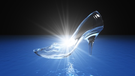 glass shoesの写真素材