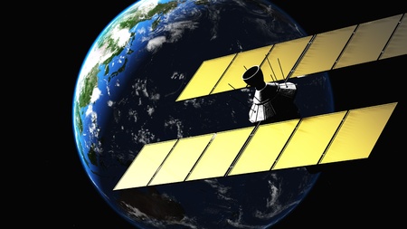 artificial satellite の写真素材