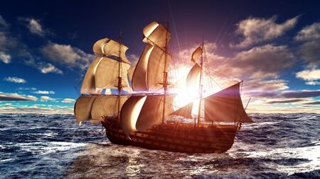 sailing boatの写真素材