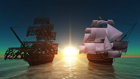 sailing boatsの写真素材