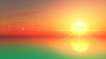 sun riseの写真素材