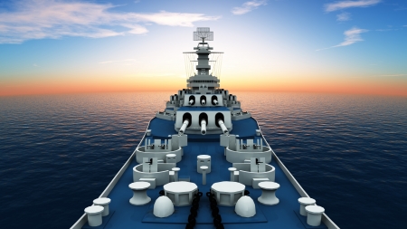 aegis-equipped destroyerの写真素材