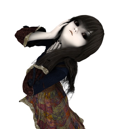 young woman dollの写真素材