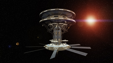 Space shipの写真素材