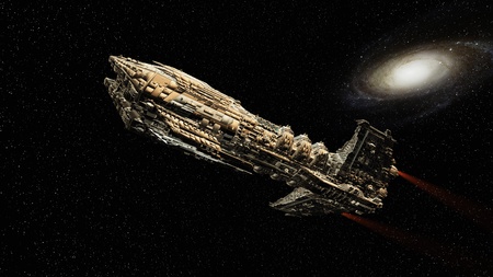 Space shipの写真素材