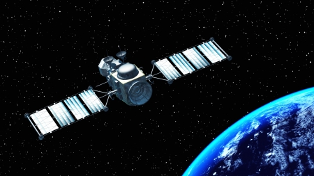 man-made satelliteの写真素材