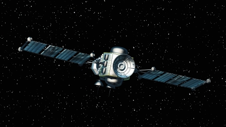 man-made satelliteの写真素材