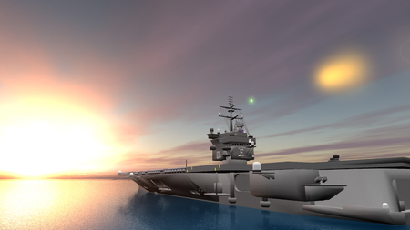 aircraft carrier の写真素材