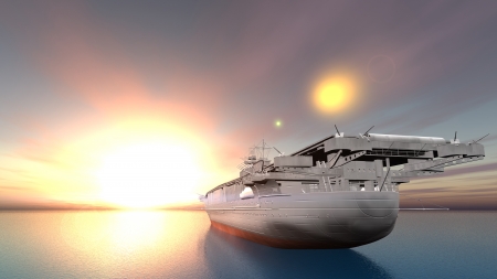 aircraft carrier の写真素材