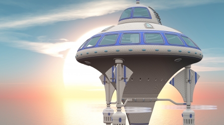 Space shipの写真素材