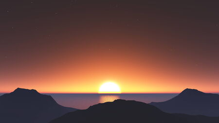 sun riseの写真素材