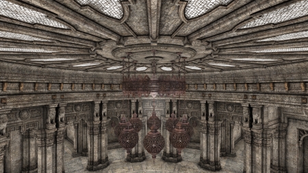 grand hallの写真素材