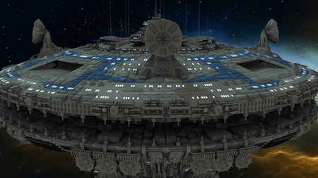 space stationの写真素材