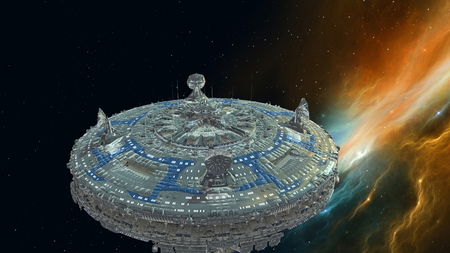 space stationの写真素材