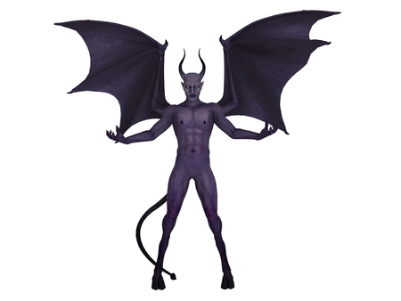 monster on whiteの写真素材