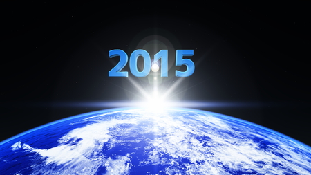 2015 and earthの写真素材