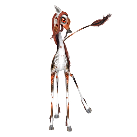 Chinese giraffeの写真素材