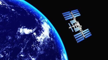 man-made satelliteの写真素材