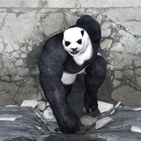 panda manの写真素材