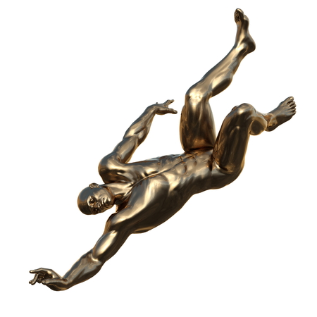 Sculpture of the manの写真素材