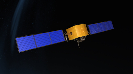 man-made satelliteの写真素材