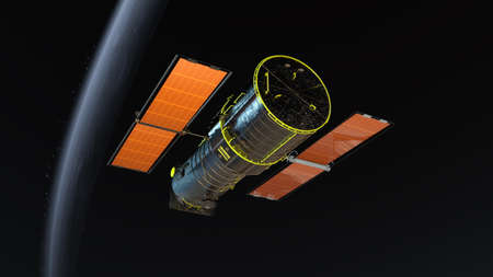 man-made satelliteの写真素材