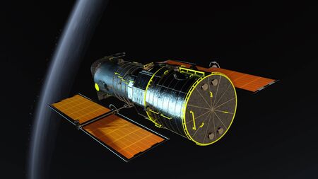 man-made satelliteの写真素材