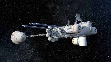 man-made satelliteの写真素材