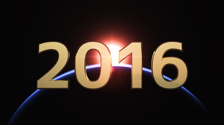 2016 and the earthの写真素材