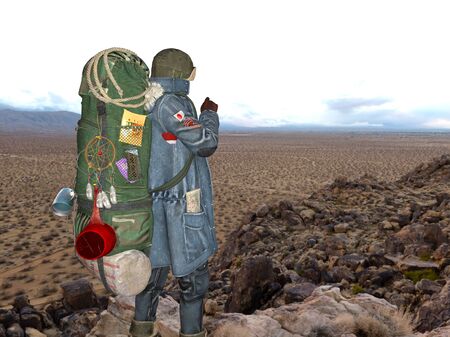 backpackerの写真素材