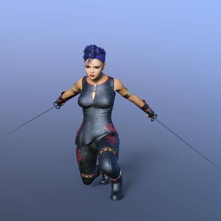 female fencer