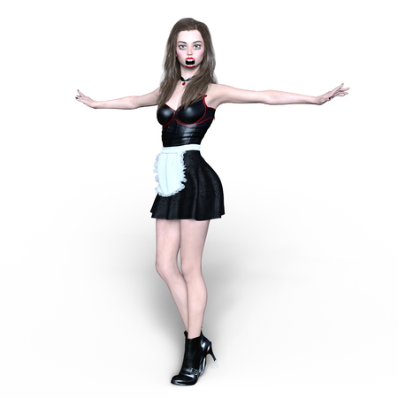 horror makeup womanの写真素材