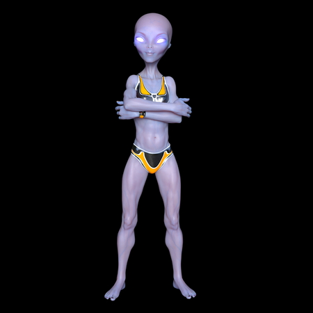 female alienの写真素材