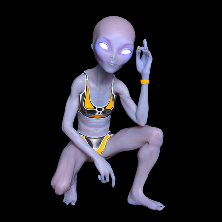 female alienの写真素材
