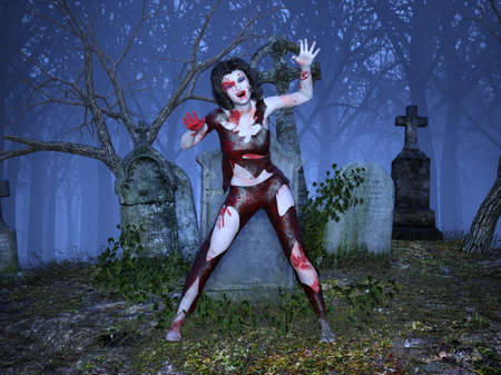 female zombieの写真素材