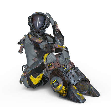 female astronautの写真素材