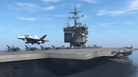 aircraft carrierの写真素材