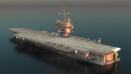 aircraft carrierの写真素材