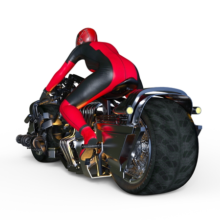 super woman riderの写真素材