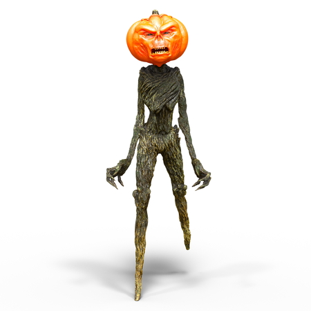 pumpkin head monsterの写真素材
