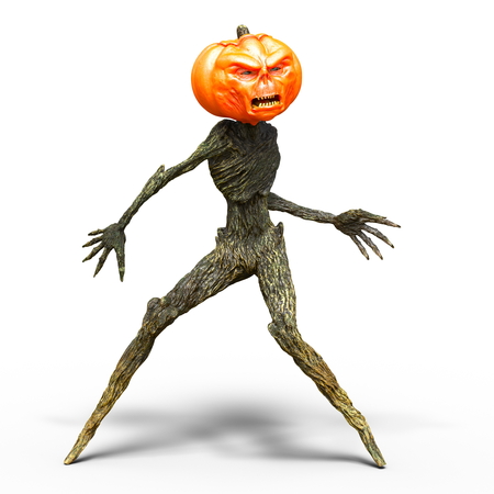 pumpkin head monsterの写真素材