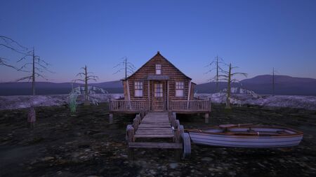 boat houseの写真素材