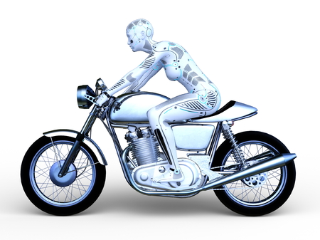 female robot riderの写真素材