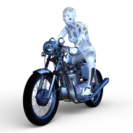 female robot riderの写真素材