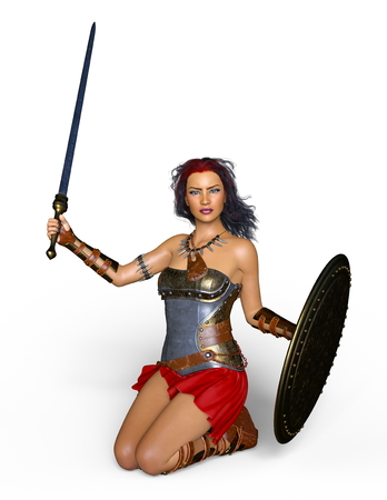 female knightの写真素材